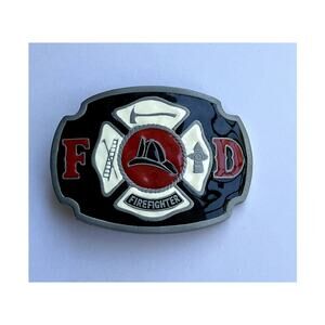 Fire Department FD Firefighter Belt Buckle First Responders NOS